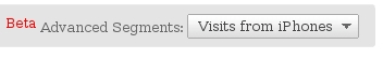 google analytics iphone segment