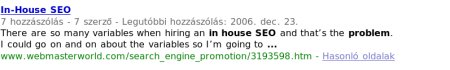 author comment last post in serp